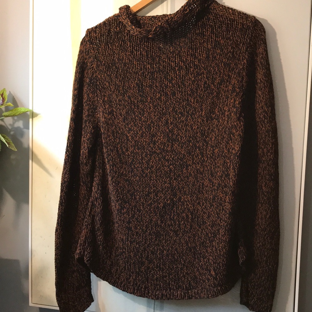 Eileen Fisher Cotton Linen Funnel Neck Sweater *no longer new